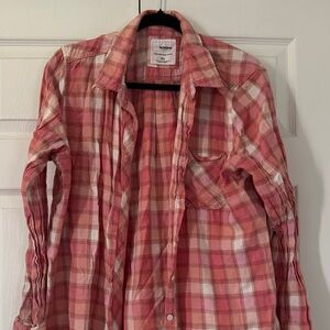 Sonoma Pink Plaid Women's Shirt